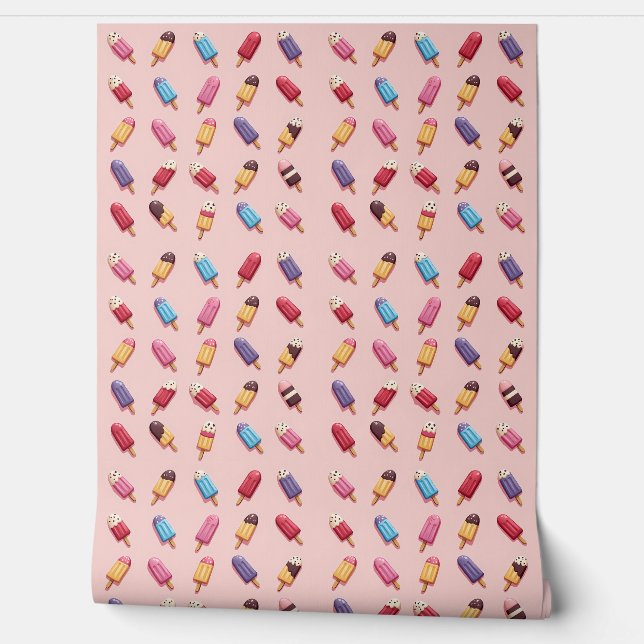 Popsiv Parade in Pink Ice Cream V Tapete (Abrollen)