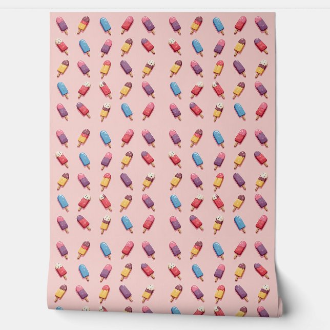 Popsiv Parade in Rosa Eiscreme II Tapete (Abrollen)
