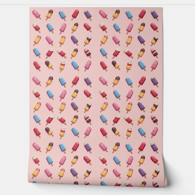 Popsiv Parade in Rosa Eiscreme III Tapete (Abrollen)
