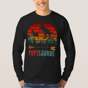 Popssaurus T Rex Dinosaur Pop Saurus Familienmatte T-Shirt