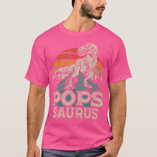 Popssaurus Vintage-Dinosaur-Pops Saurus-Familien-M T-Shirt