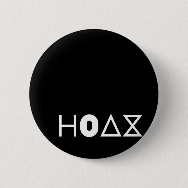 POPtRONiKA - HOAX - LOGO Button (Vorderseite)