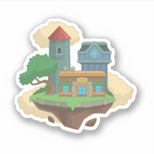 Poptropica Zuhause Island Aufkleber