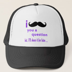 Popular Best i mustache you a Question t Shirt Truckerkappe