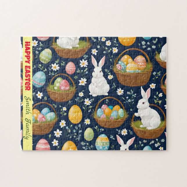 Popular Bunny Happy Osterkollektion Puzzle (Horizontal)