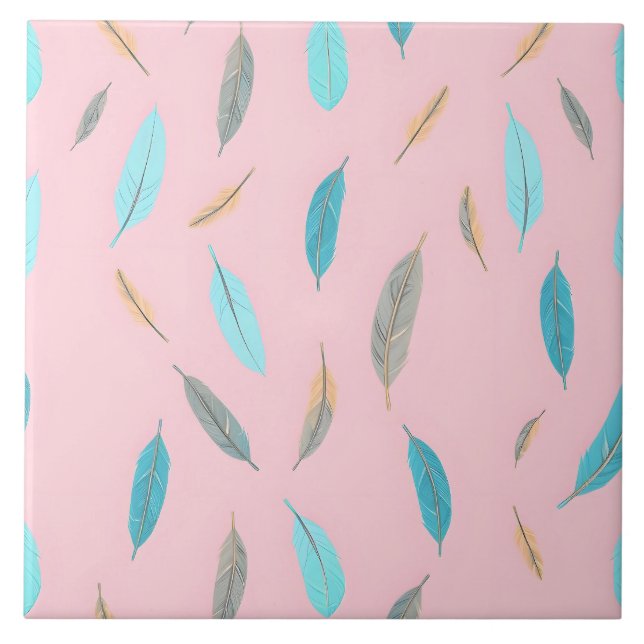 Popular Feathers Luxury Boho Collection Fliese (Vorderseite)