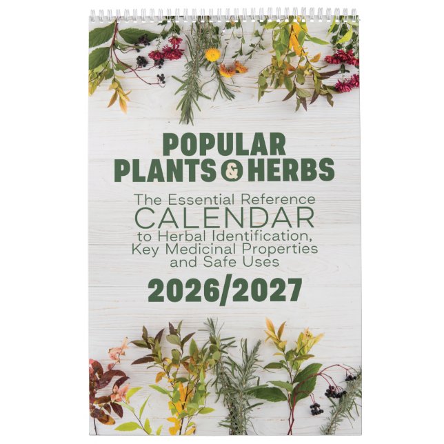 Popular Plants & Herbs - Calendar 2026/2027 Kalender (Titelbild)