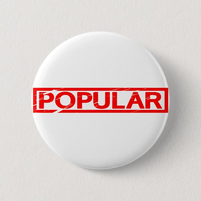 Populäre Briefmarke Button (Vorderseite)