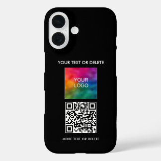 Populäre Elegant Template Add QR Code Upload Logo iPhone 16 Hülle