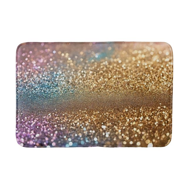 Populäre Glitzer Opal Holographic Collection Badematte (Vorderseite)