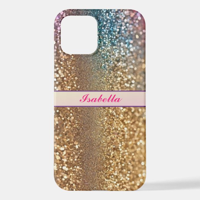 Populäre Glitzer Opal Holographic Collection iPhone Hülle (Rückseite)