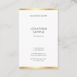 Populäre moderne Goldwein Minimalistisch Beruflich Visitenkarte