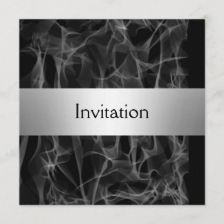 Populäre schwarze Party Einladung Save the Date