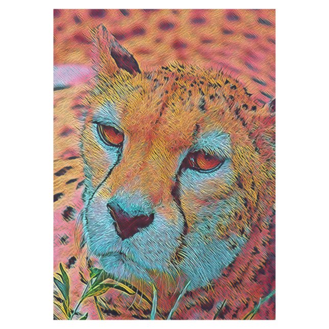 Populäre Tiere - Geparden Tischdecke (Vorderseite)