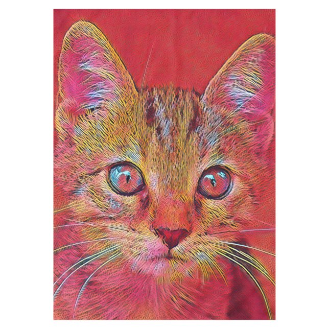populäre Tiere — Kittem Tischdecke (Vorderseite)