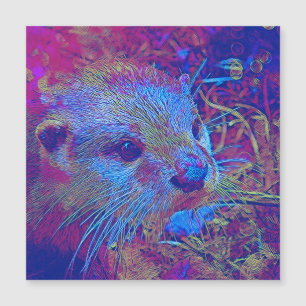 Populäre Tiere - Otter 1 Magnetkarte