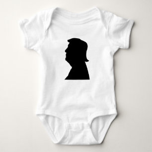 Populäres politisches Donald- TrumpSilhouette Baby Strampler