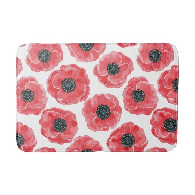 Populationen Aquarell Badematte (Vorderseite)