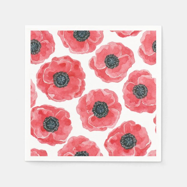 Populationen Aquarell Serviette (Vorderseite)