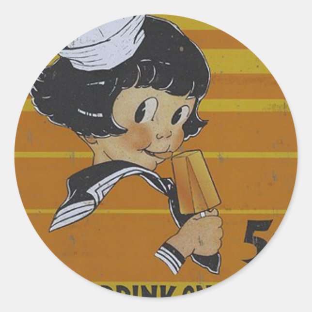 Populationen von fünf Cent Runder Aufkleber (Vorderseite)