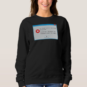 Popup-Nerd des Fensters "Fehlercode" Sweatshirt
