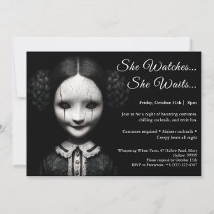 Porcelain Doll Halloween Kostüme Party Einladung