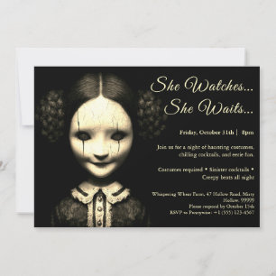 Porcelain Doll Halloween Kostüme Party Einladung