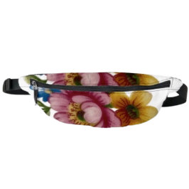 Porcelain Inspired Floral Bauchtasche