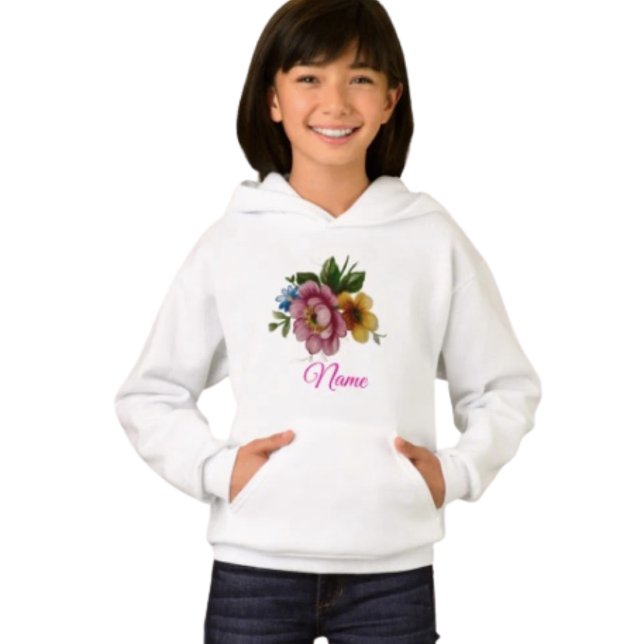 Porcelain Inspired Floral  Hoodie (Von Creator hochgeladen)