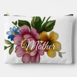 Porcelain Inspired Floral Print Cut Sew Bag Zubehörtasche