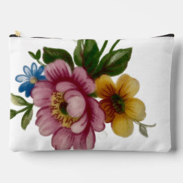 Porcelain Inspired Floral Print Cut Sew Bag Zubehörtasche