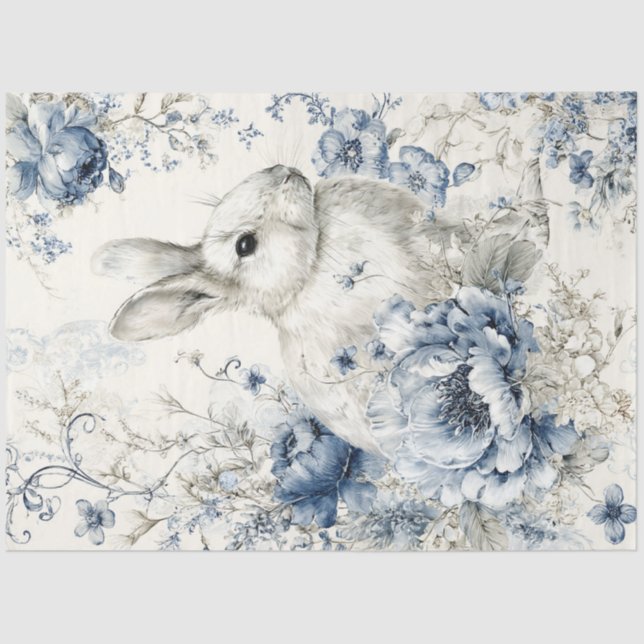 Porcelain Rabbit Tissue Paper Seidenpapier (Vorderseite)