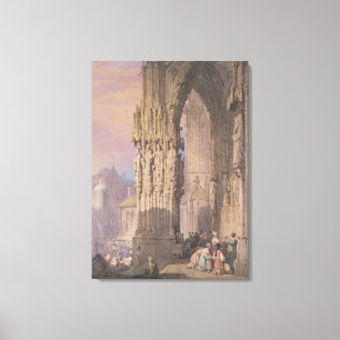 Porch des Regensburger Doms Leinwanddruck