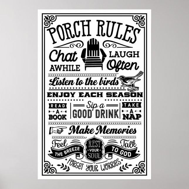 Porch Etiquette: Die ungeschriebenen Regeln der En Poster (Vorne)