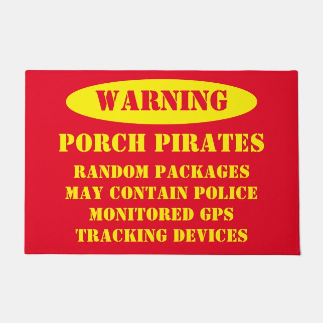 PORCH PIRATES FUßMATTE (Vorderseite)