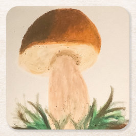 Porcini Mushroom Rechteckiger Pappuntersetzer