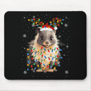 Porcupine Animal Weihnachtsmannmütze Ugge Christma Mousepad