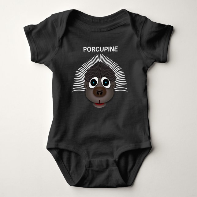Porcupine - Baby Jersey Bodysuit Baby Strampler (Vorderseite)