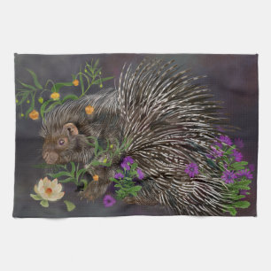Porcupine Bouquet Geschirrtuch
