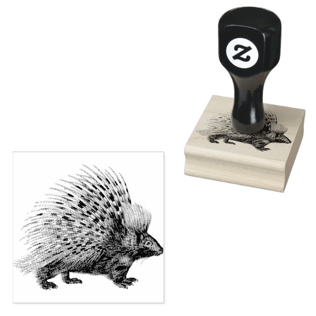 Porcupine | Briefmarke aus Kautschuk Gummistempel (Stempel)