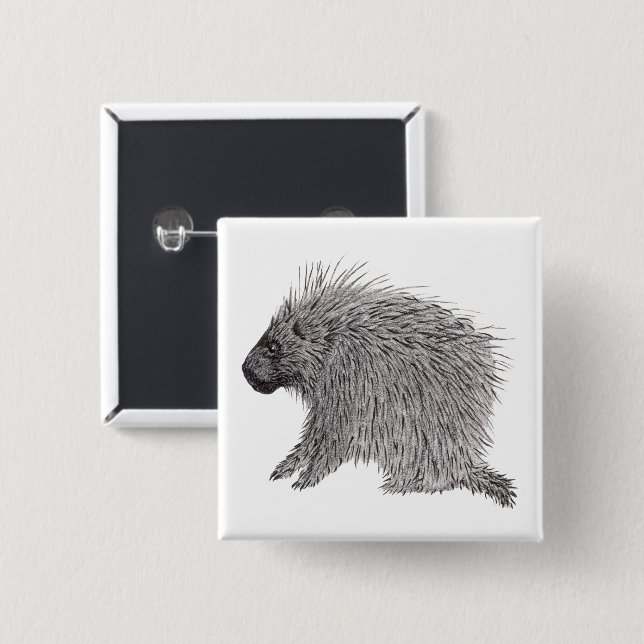 Porcupine Button (Vorne & Hinten)