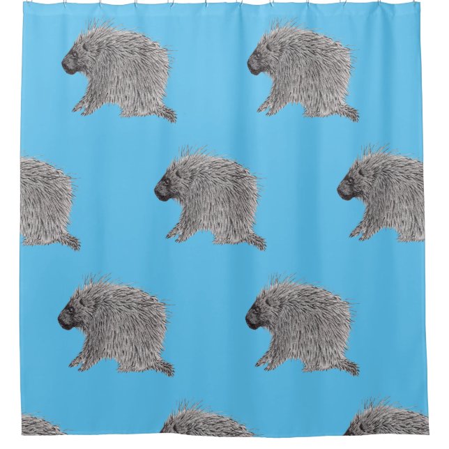 Porcupine Duschvorhang (Vorderseite)