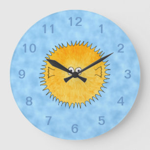 Porcupine Fisch. Große Wanduhr