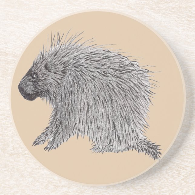 Porcupine Getränkeuntersetzer (Vorne)