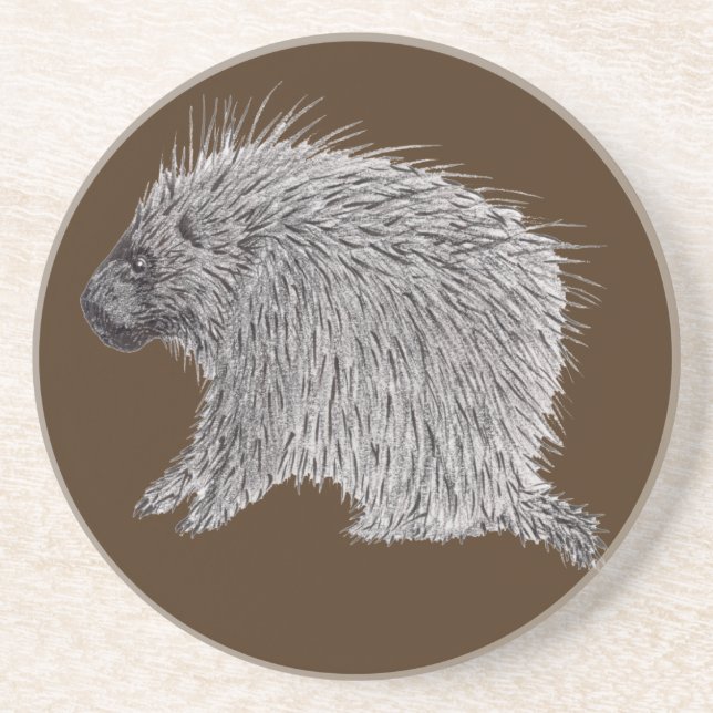 Porcupine Getränkeuntersetzer (Vorne)