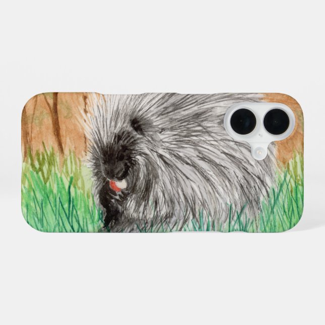 Porcupine iPhone 16 Hülle (Rückseite (Horizontal))