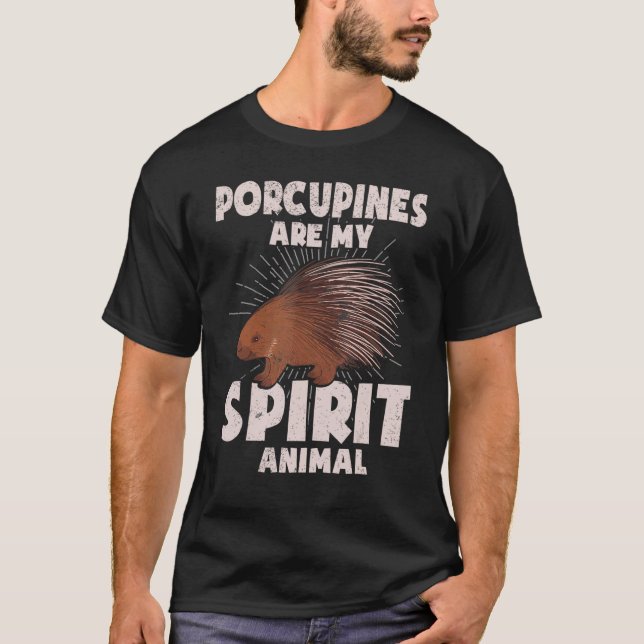 Porcupine ist mein Geist T-Shirt (Vorderseite)