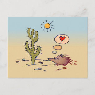 Porcupine-Liebe Postkarte