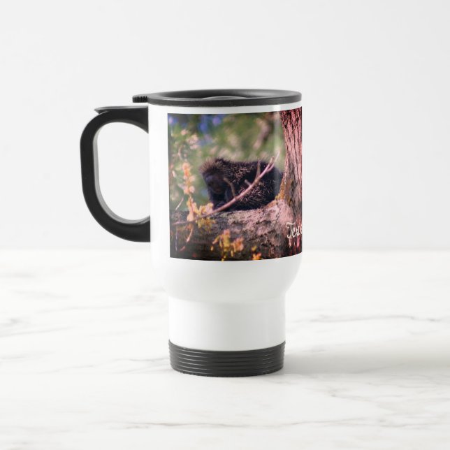 Porcupine Natur Personalisiert Reisebecher (Links)