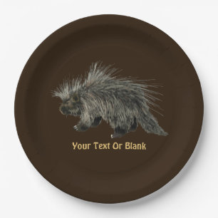 Porcupine Pappteller